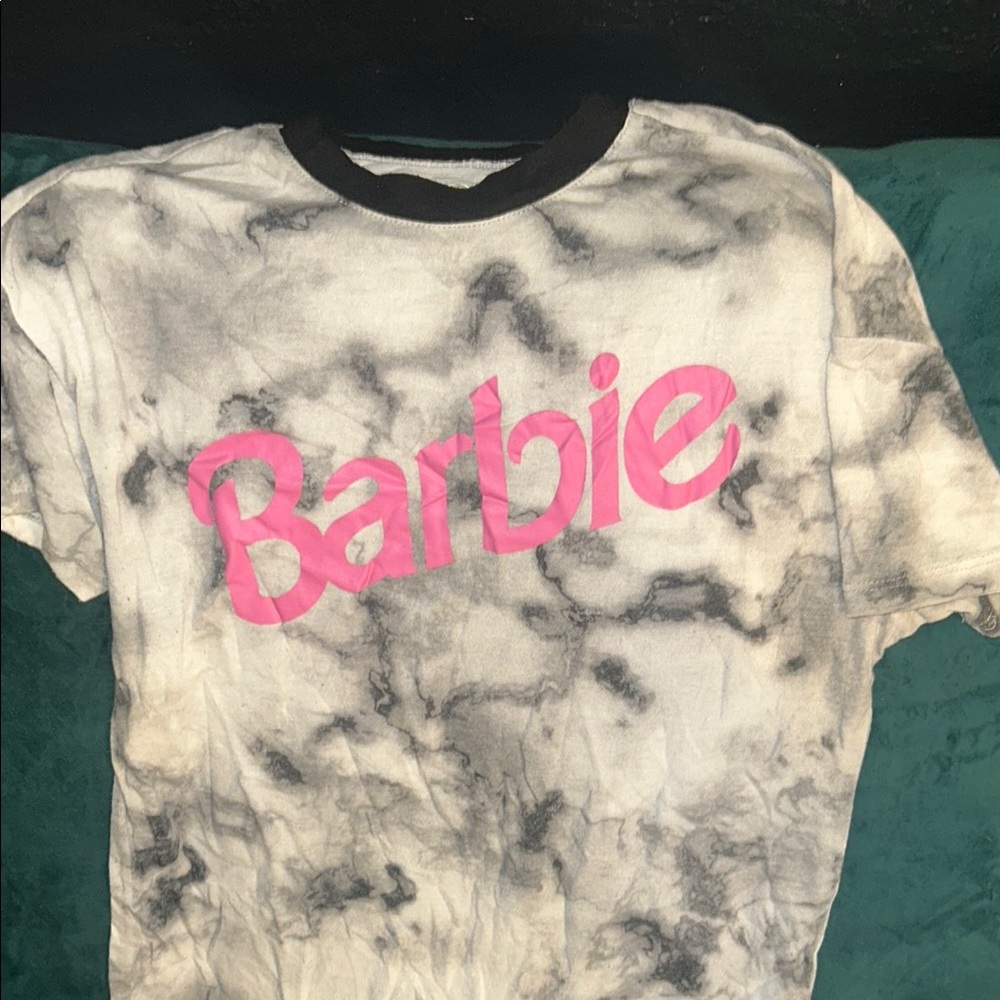 Barbie Tie-Dye T-Shirt - Pink and Black